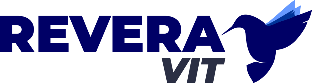 Logo revera vit com passaro